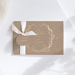 faire-part mariage or