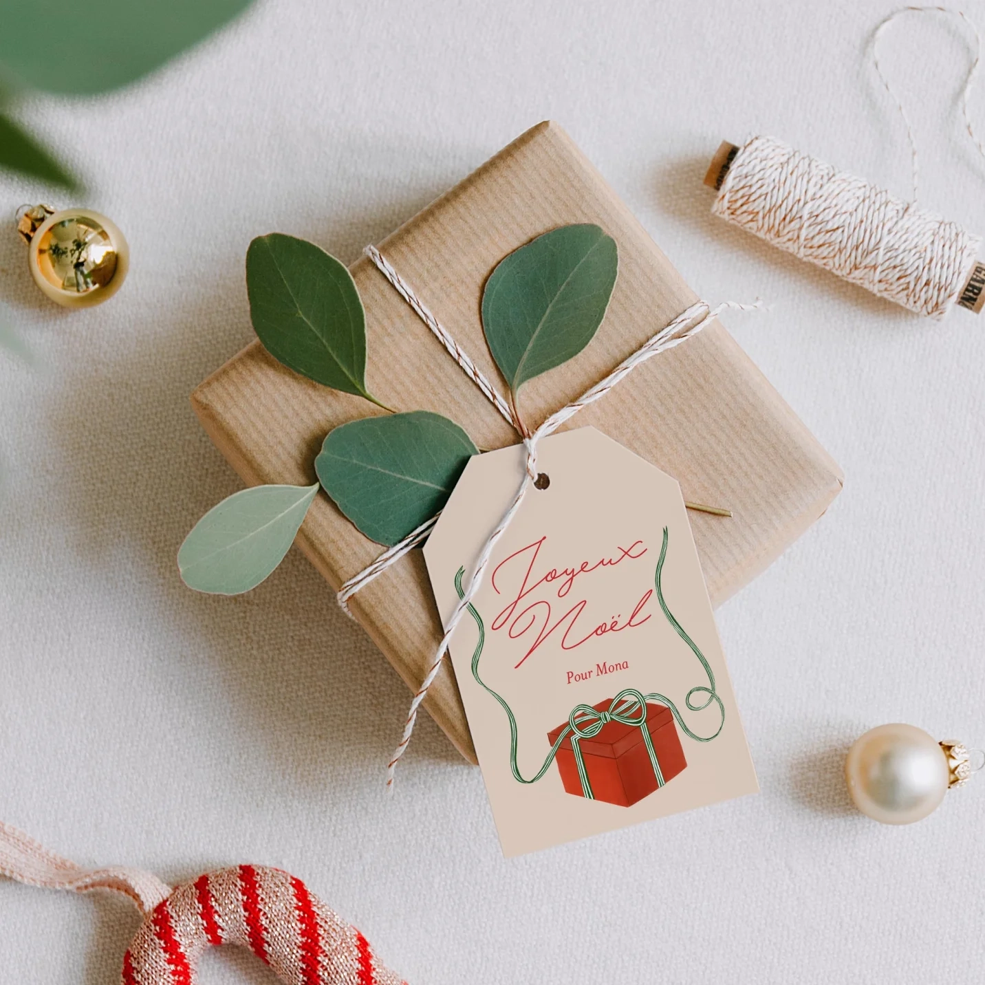 L'étiquette cadeau