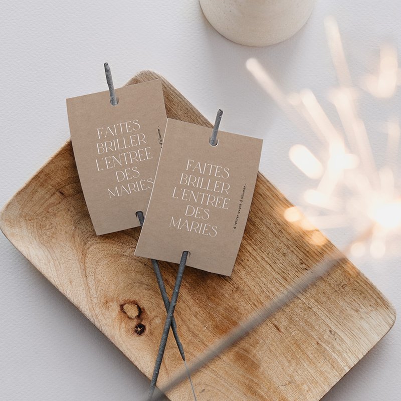 Etiquette feu de Bengal