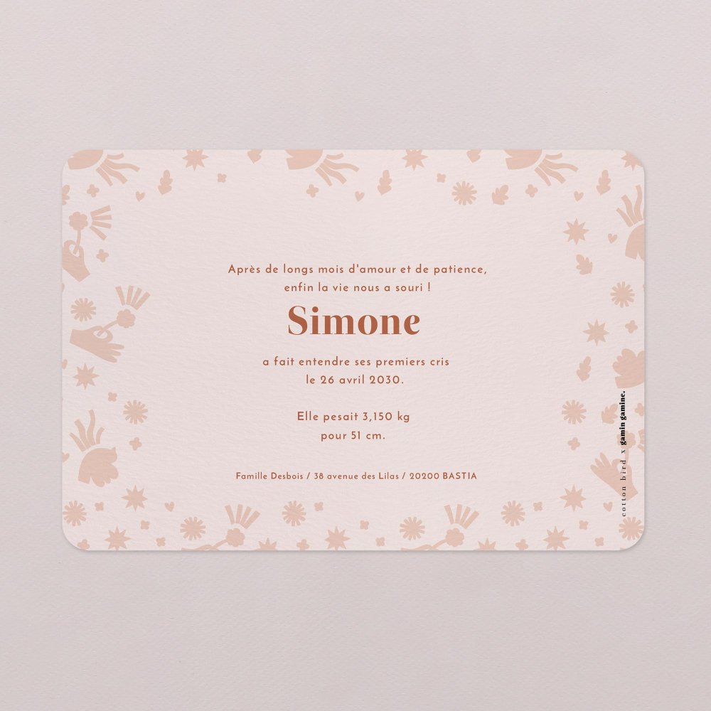 Funky birdy - Terracotta