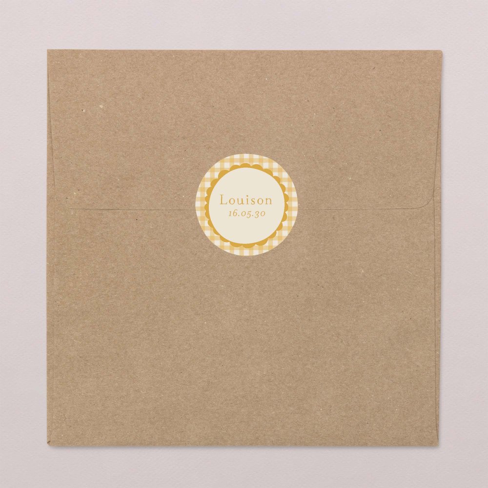 Joli vichy - moutarde