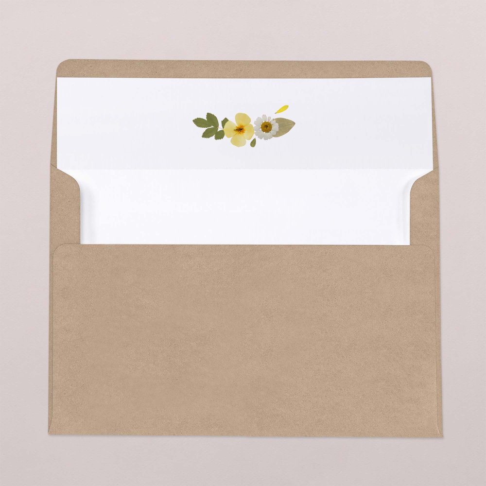 Intérieur d'enveloppe