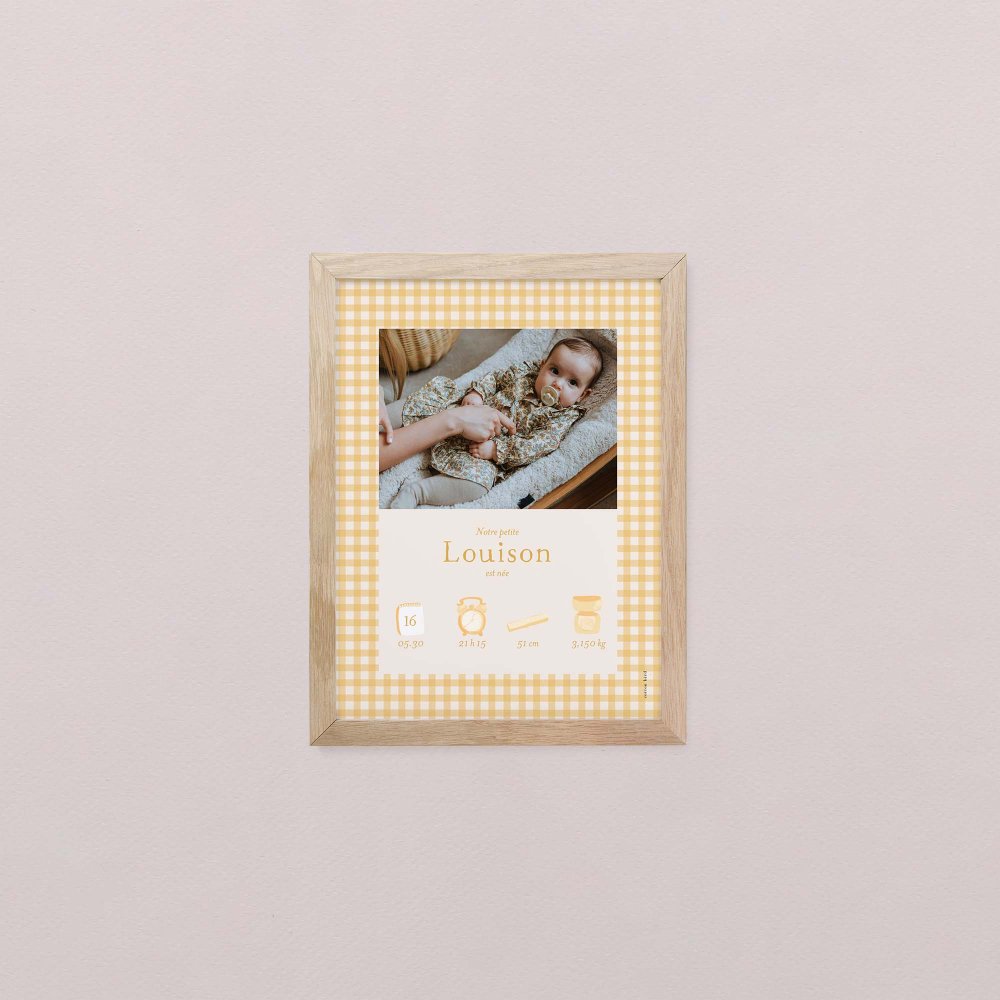 Joli vichy - moutarde