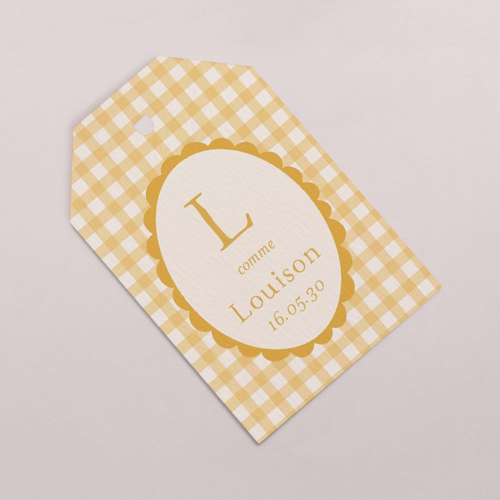 Joli vichy - moutarde