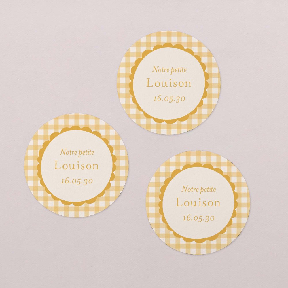 Joli vichy - moutarde