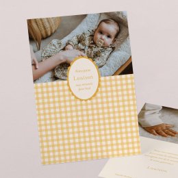 Joli vichy - moutarde