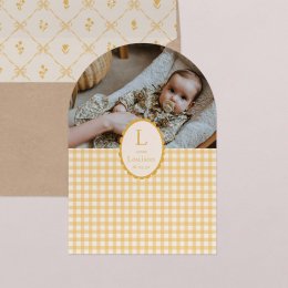 Joli vichy - moutarde