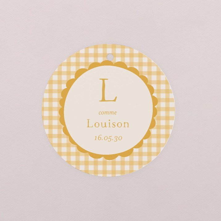 Joli vichy - moutarde