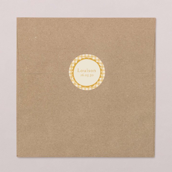 Joli vichy - moutarde