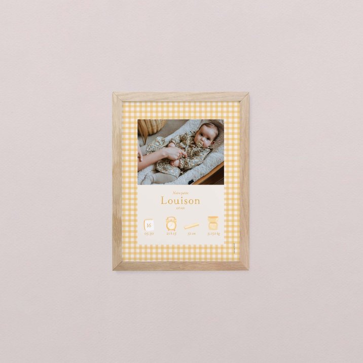 Joli vichy - moutarde