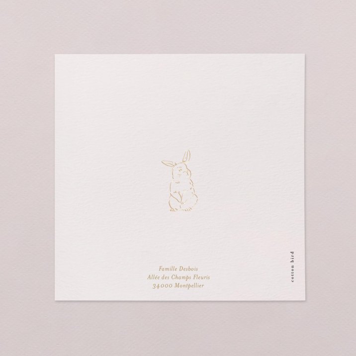 Petit lapin doré
