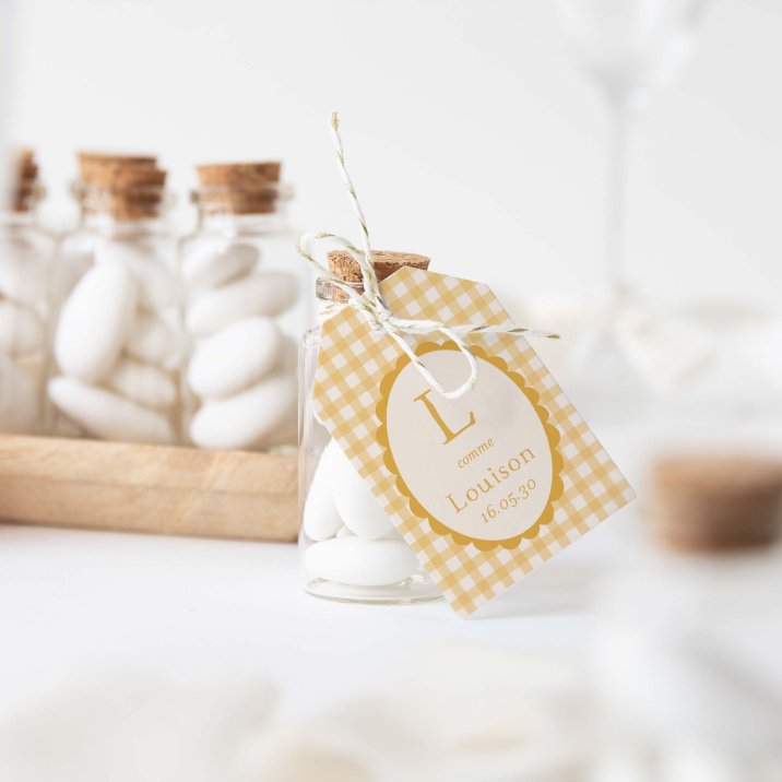 Joli vichy - moutarde